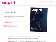 Tablet Screenshot of esprit-magazine.co.uk